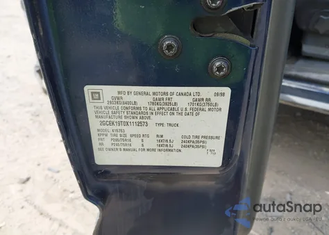 1999 Chevrolet Silverado 1500 Ls из США, поврежденный, VIN 2GCEK19T0X1112573